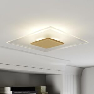 Rothfels Lole LED-loftlampe, 39 cm, messing