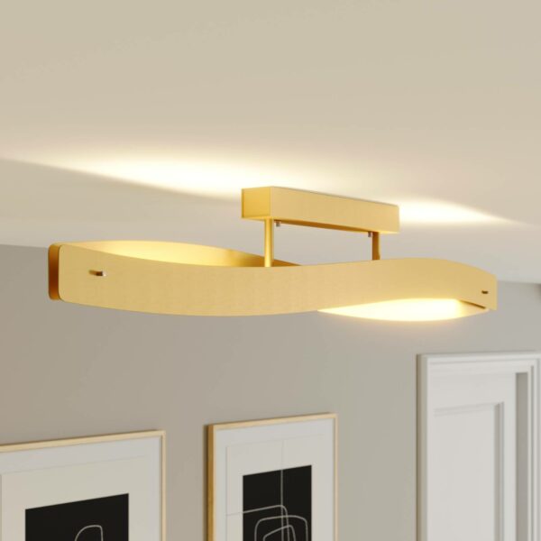 Rothfels Lian LED-loftlampe, mat messing