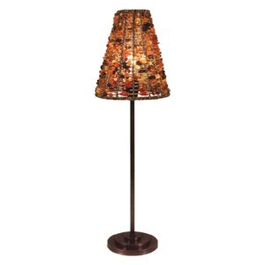 Bella bordlampe med rund skærm/fod