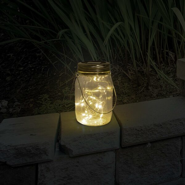 Outdoor LED-bordlampe solcelle, sæt med 3 stk
