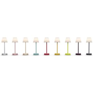 Newgarden Lola Slim LED-bordlampe, batteri, hvid