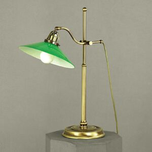 Grøn VERDINA bordlampe med patina