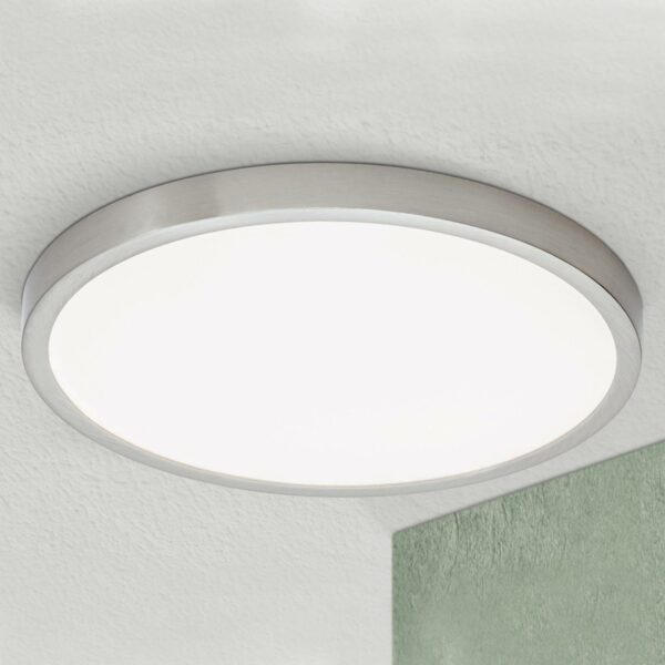 Vika LED-loftlampe, rund, mat titanium, Ø 30 cm