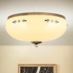 Landhaus loftlampe, patina, champagne blå, Ø 35 cm