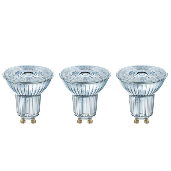 LED reflektor GU10 4,3W, universalhvid, 3&apos;er sæt