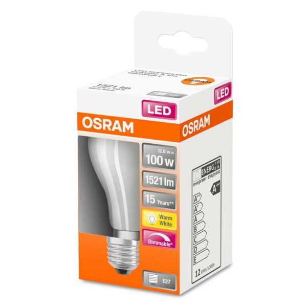 OSRAM LED-pære E27 Superstar 11W mat 2.700K
