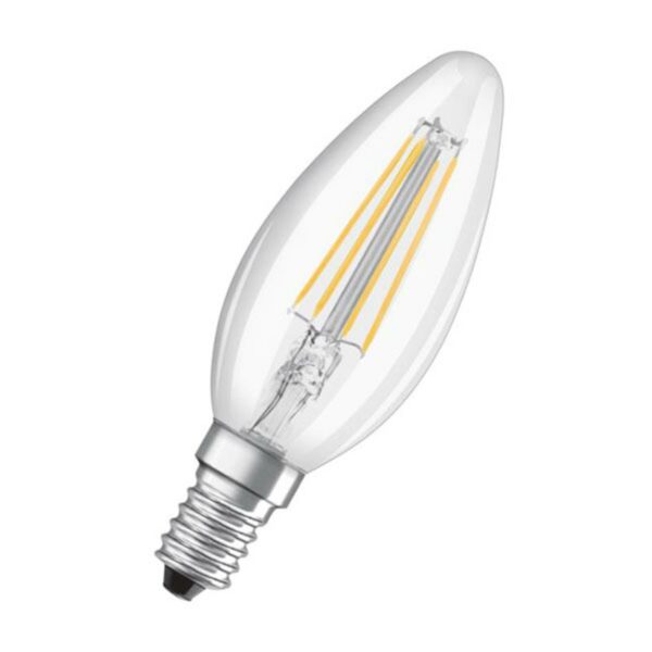 OSRAM LED-kærte E14 4,8W 827, dæmpbar