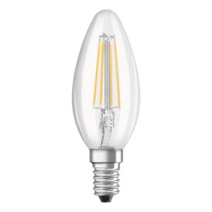 OSRAM LED-kertepære E14 4,8W, universalhvid, klar