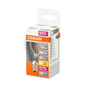 OSRAM LED-dråbepære E14 6,5W Superstar 827