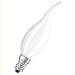 OSRAM LED-vindstødpære E14 4W 827, dæmpbar, mat