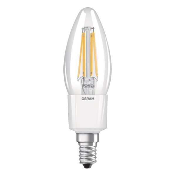OSRAM LED-kertepære E14 5,5W Classic B 2.700K klar