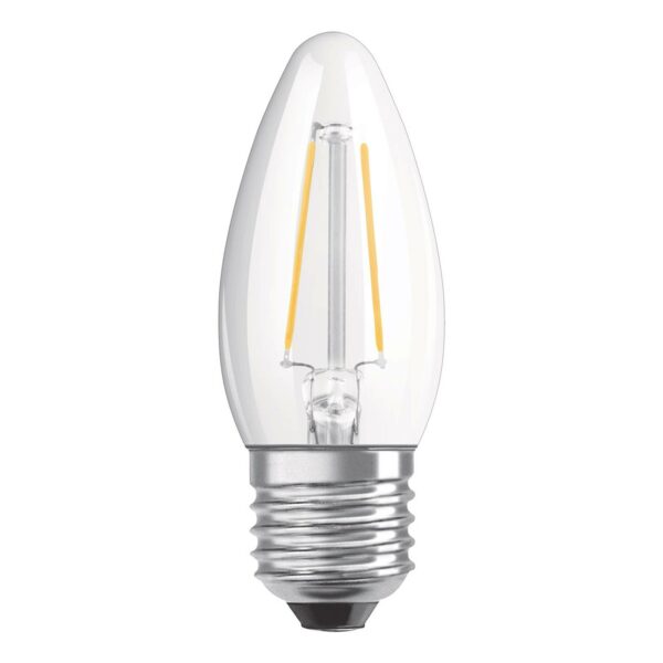 OSRAM LED-kerte E27 4W Classic B 2.700K klar
