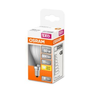 OSRAM LED-pære E14 5,5W Classic P 2.700K