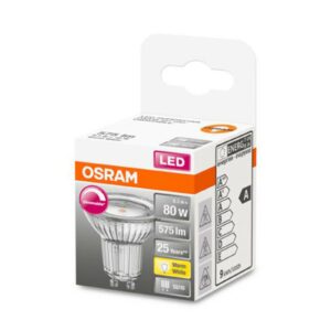 OSRAM LED glasreflektor GU10 7,9W 927 120° dæmpbar