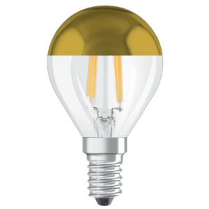 OSRAM LED-pære E14 Mirror CLP guld 4W 2.700K