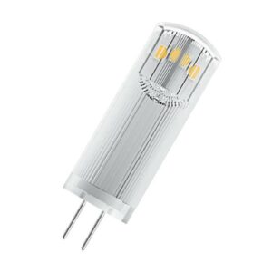 OSRAM LED-stiftsokkelpære G4 1,8W 827 klar, 3 stk.