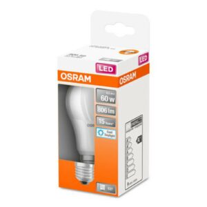 OSRAM LED-pære Classic A E27 8,5W 6.500K mat