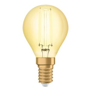 OSRAM LED-dråbe E14 4W Vintage Classic P guld