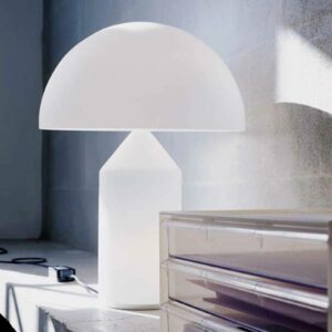 Oluce Atollo - bordlampe af Muranoglas, 70 cm