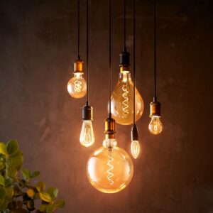 Philips E27 A60 4 W 1.800K LED-pære guld, dæmpes