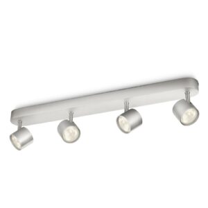 Retlinjet LED loftlampe Star, m. 4 lyskilder