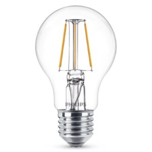 Philips E27 A60 4 W LED-pære fil. 4 W 2.700 K klar