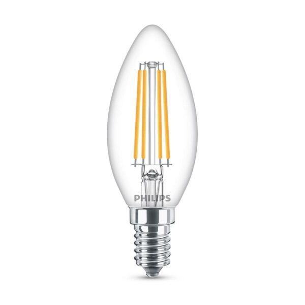 Philips Classic LED-pære E14 B35 6,5W 2.700K, klar