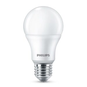 Philips E27 LED-pære A60 8W 2.700K mat, sæt m. 4