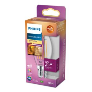 Philips WarmGlow LED-kertepære E14 2W 827