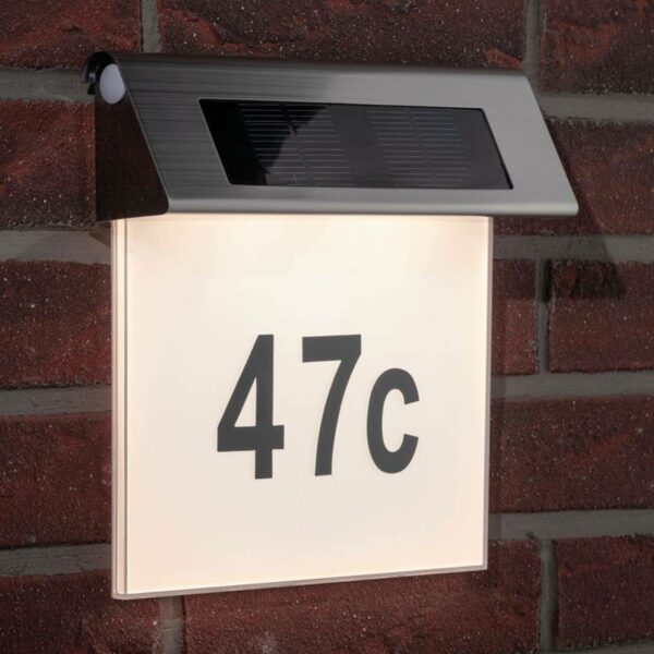 Paulmann Solar husnummerlampe med LED, IP44