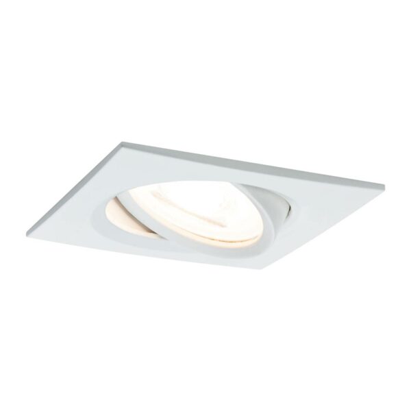Paulmann LED-spot Nova Coin kantet, dæmpbar, hvid