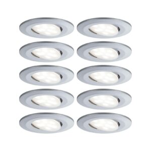 Paulmann Calla LED-spot, 10 stk, hvid, krom