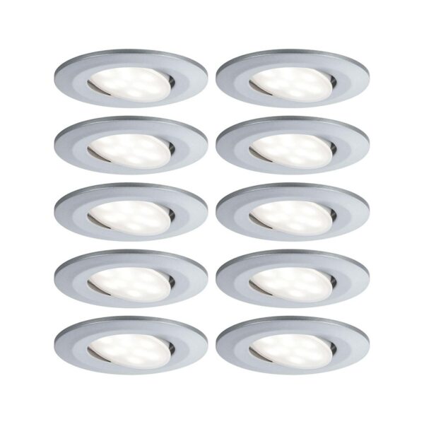 Paulmann Calla LED-spot, 10 stk, hvid, krom