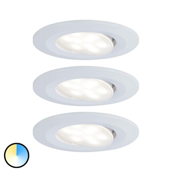 Paulmann LED-spot Calla hvid farveskift, 3 stk