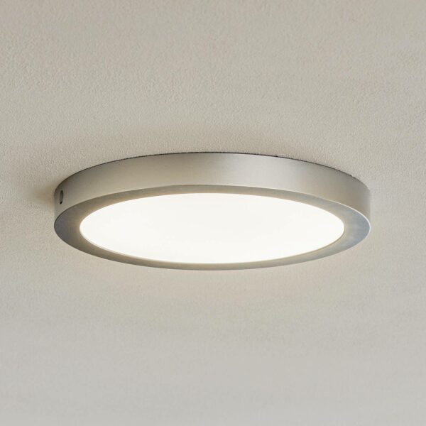 Paulmann Abia LED-loftlampe Ø 30 cm, mat krom