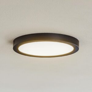 Paulmann Abia LED-panel, rundt, mat sort