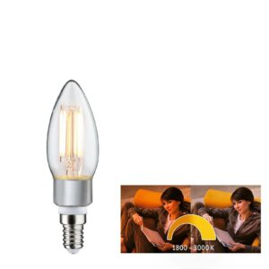 Paulmann LED-kertepære E14 5W, dim to warm