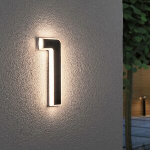 Paulmann solcelledrevet LED-husnummer 1