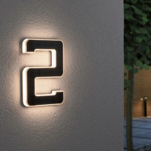 Paulmann solcelledrevet LED-husnummer 2