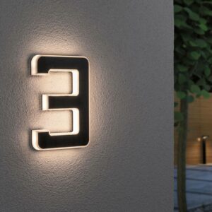 Paulmann solcelledrevet LED-husnummer 3