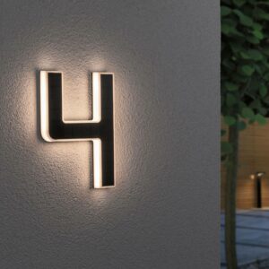 Paulmann solcelledrevet LED-husnummer 4