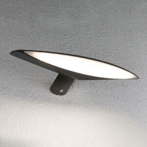 Paulmann Kiran LED-væglampe solcelle 30cm antracit