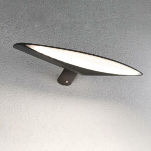 Paulmann Kiran LED-væglampe solcelle 35cm antracit