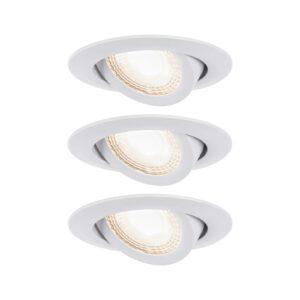 Paulmann LED indbygningslampe 93388, 3 x 6 W, hvid