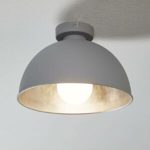 Metal loftslampen Jimmy, grå/sølvfarvet