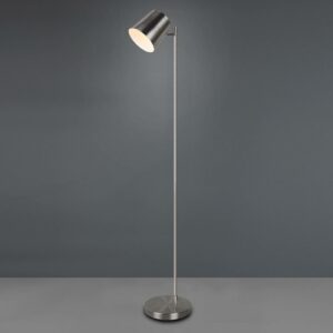 Blake LED-gulvlampe m. batteri, kan dæmpes, nikkel