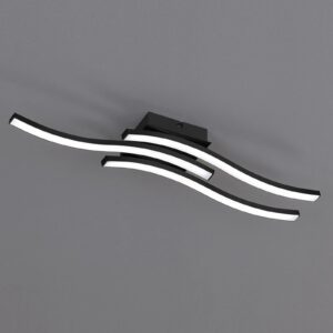 Route LED-loftlampe i sort, 3 lyskilder