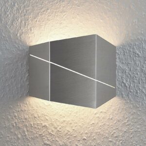 LED-væglampe Nikolae, 18 cm, mat nikkel
