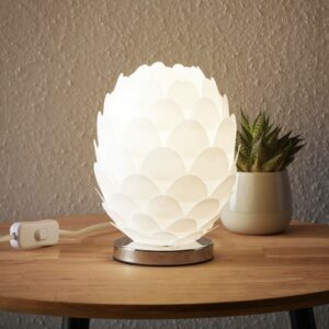Bordlampe Marees i hvid, Ø 15 cm