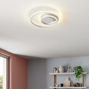 Lindby Kyron LED-loftlampe, mat hvid